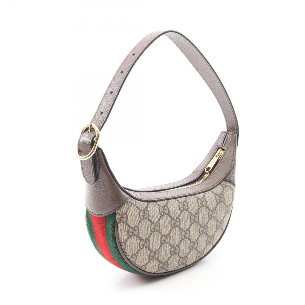 Gucci Leather Ophidia Canvas Supreme Multicolor Handbag Bag Brown Beige GG